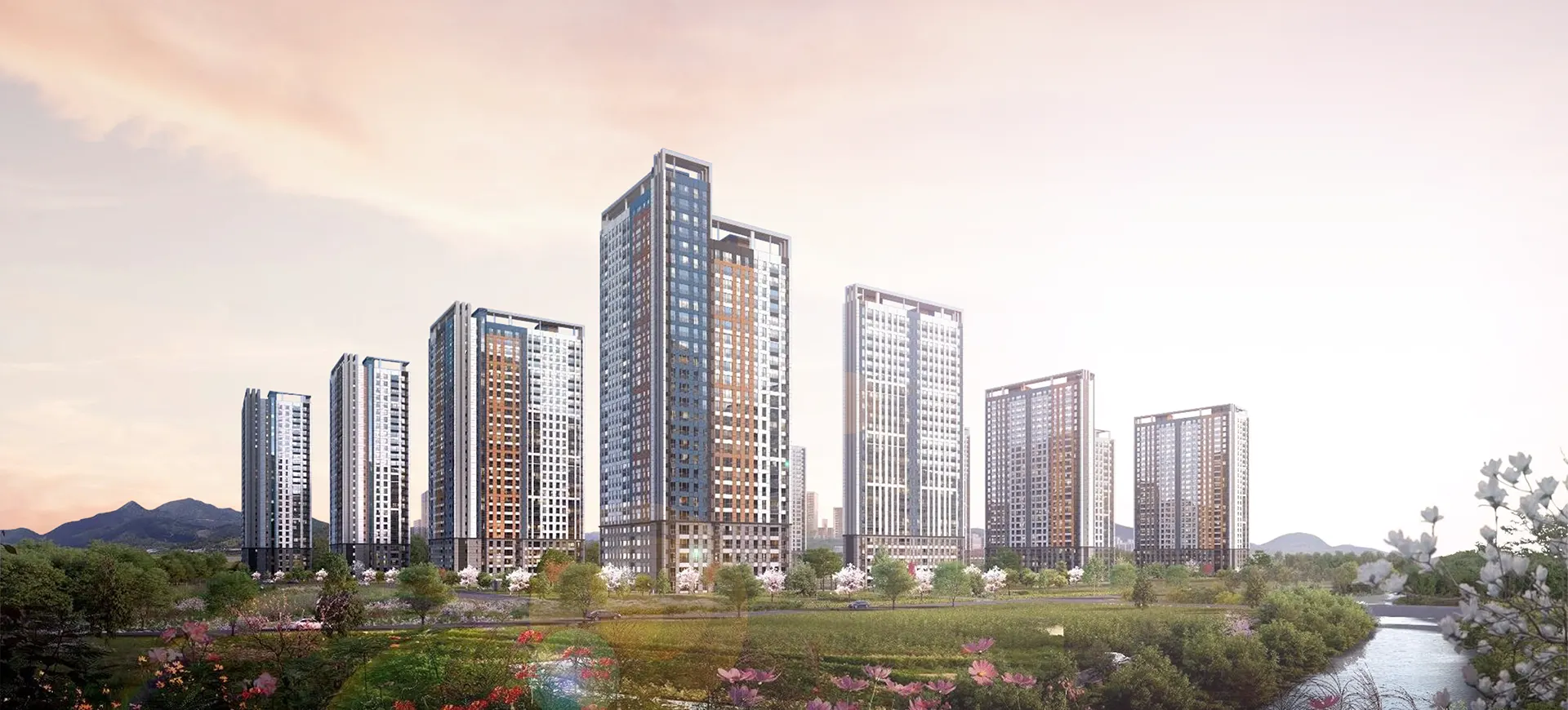 화성서희6차 분양안내 1 서희6차 투시도_1920x870_72ppi_sunset1_q75