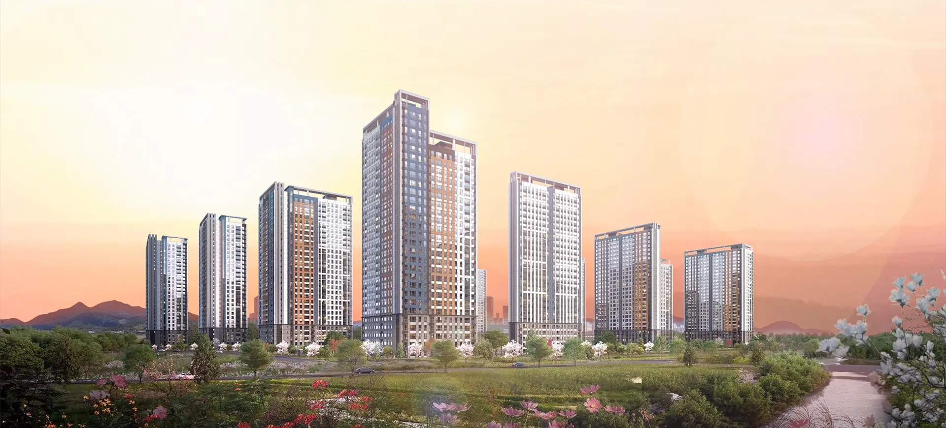 화성서희6차 분양안내 3 서희6차 투시도_1920x870_72ppi_sunset2_q75